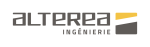 Logo Alterea Ingénierie avec symbole graphique jaune et gris