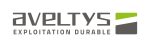 Logo Aveltys Exploitation Durable avec symbole graphique vert et gris