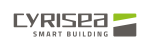 Logo Cyrisea Smart Building avec symbole graphique vert et gris